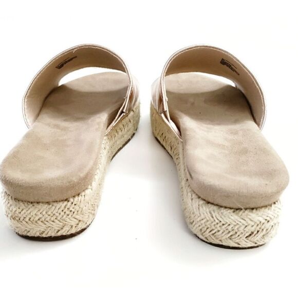MADDEN GIRL ELTIE IN ROSE GOLD ESPADRILLES SANDALS SLIDES SHOES SIZE 8.5 - Picture 9 of 11